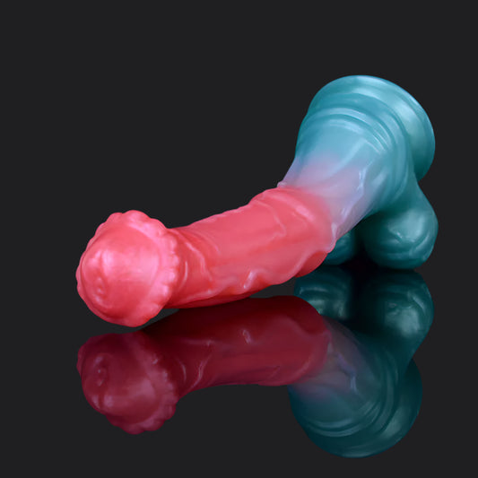 Hrímfaxi ice monster dildo -- Cryon colourway -- platinum silicone -- Dragon Dildo®