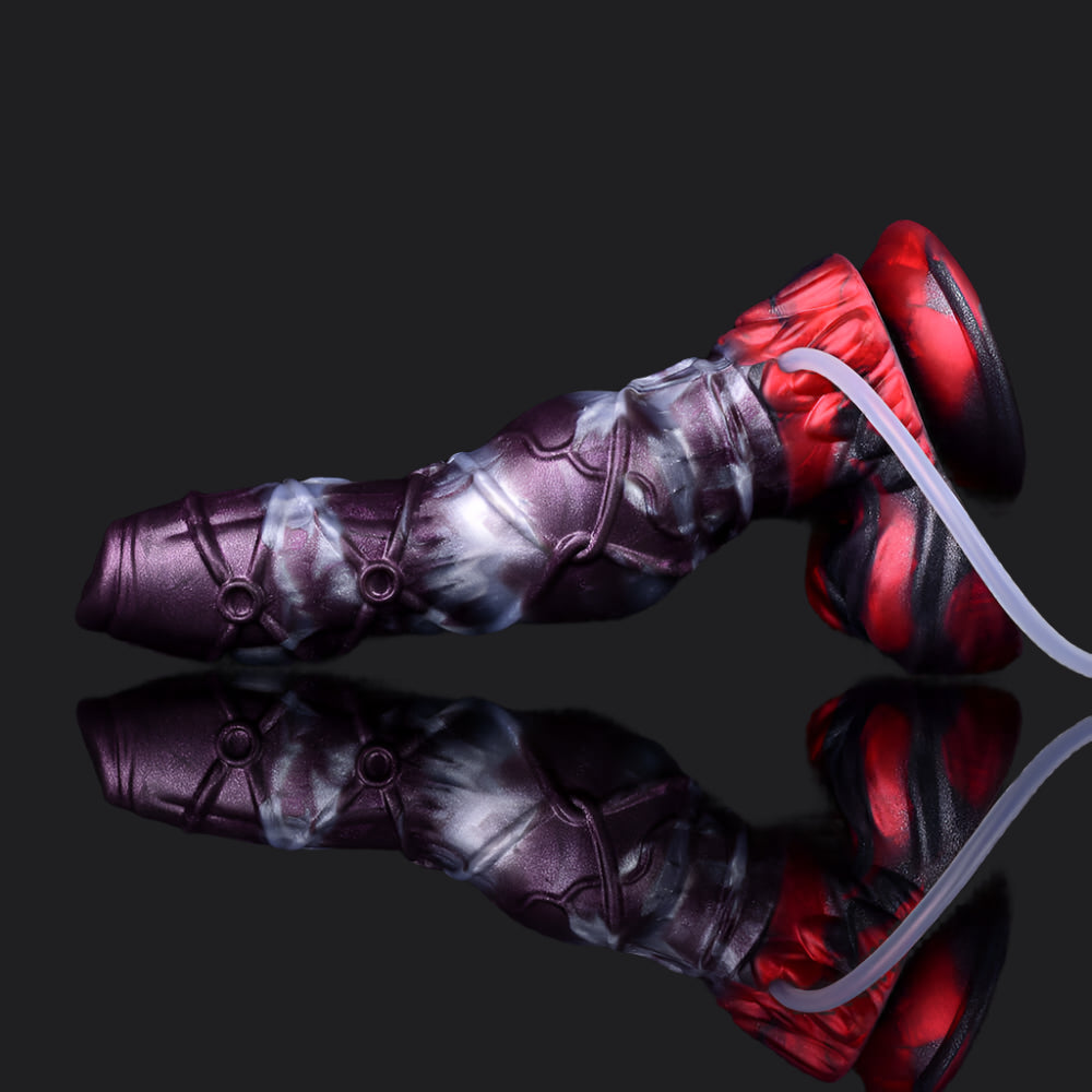 Dragon Dildo® | Dark Ice Monster Ejaculating Dildo - Alastor Colour: Dark Ice Monster