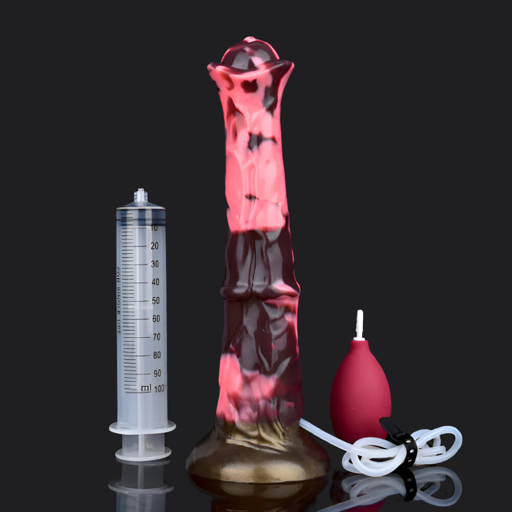 Horse Dildo - Native Dancer Ejaculating