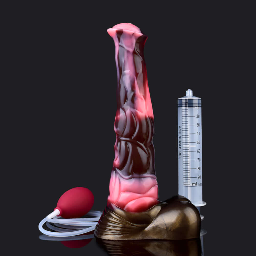 Dragon Dildo® | Horse Dildo - Serena’s Song Ejaculating Colour: Brown & Pink
