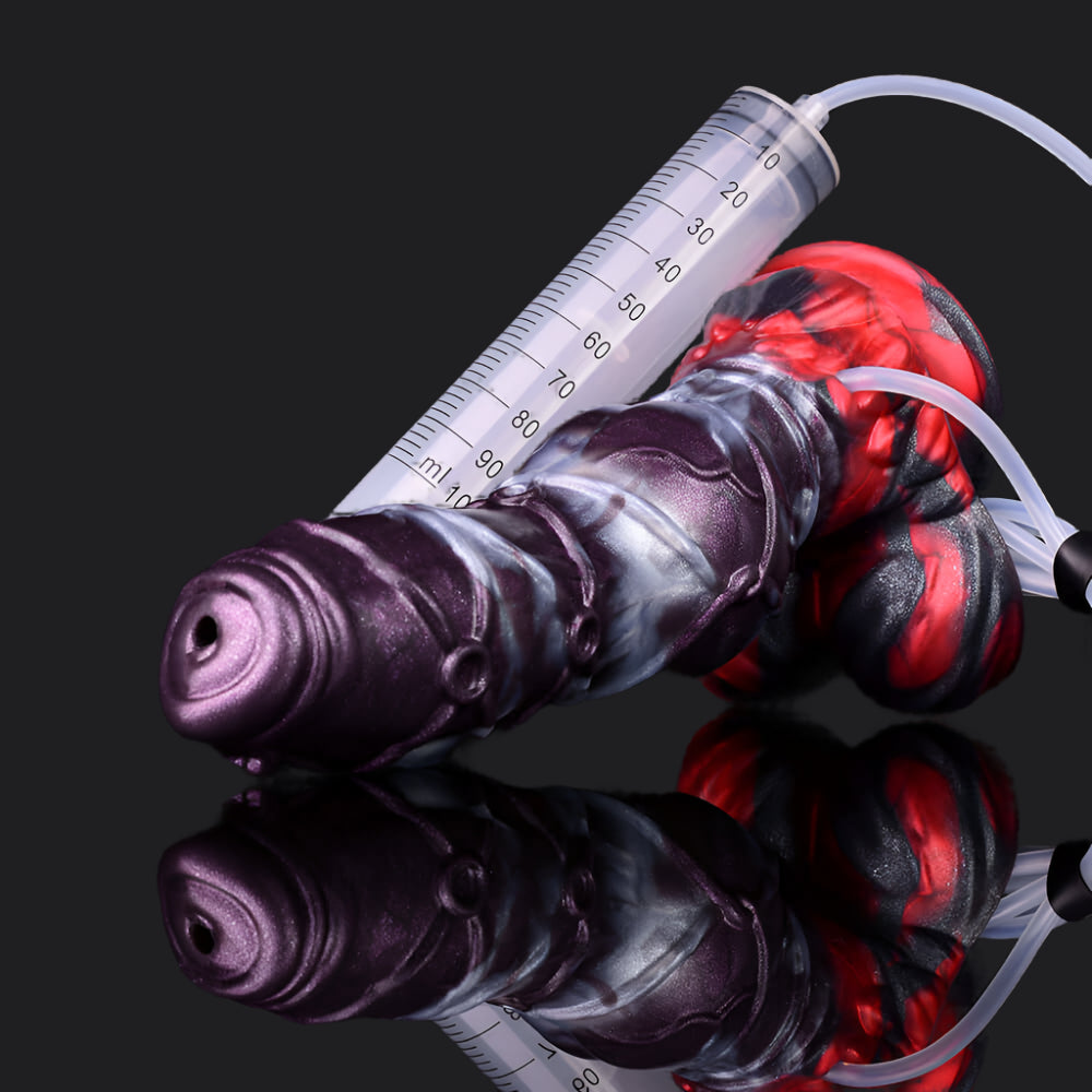 Dragon Dildo® | Dark Ice Monster Ejaculating Dildo - Alastor Colour: Dark Ice Monster
