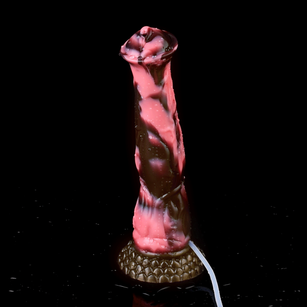 Horse Dildo - Black Caviar Ejaculating
