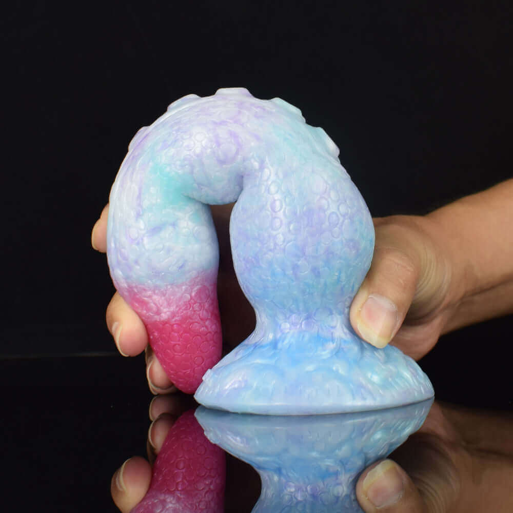 Icy Blue Tentacle Monster Dildo