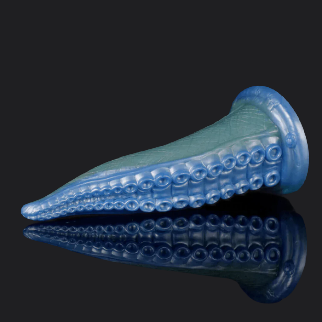 Deep Blue Octopus Tentacle Dildo - Dragon Dildo UK