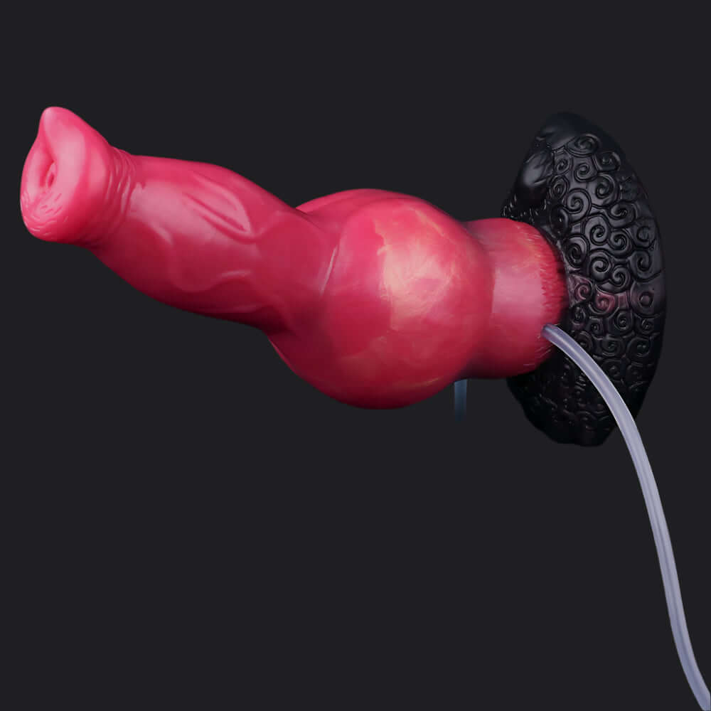 Dragon Dildo® | Ejaculating Inflatable Dog Dildo - Retriever Colour: Shadowflame