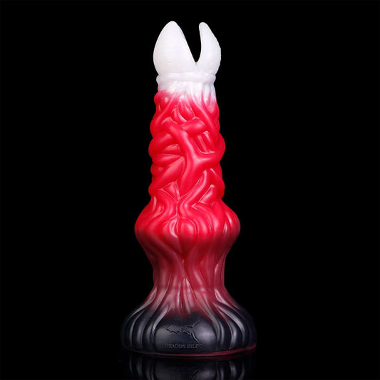 Lamia ovipositor -- Bloodmoon colourway -- platinum silicone -- Dragon Dildo®