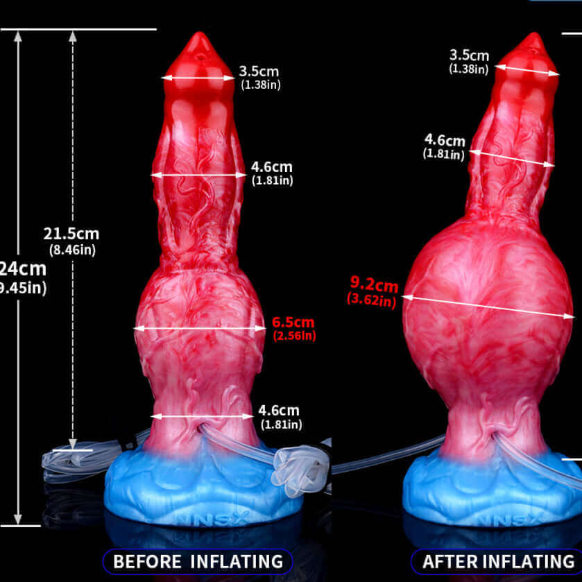 Dragon Dildo® | Chimera - Ejaculating Inflatable Dildo Colour: Red
