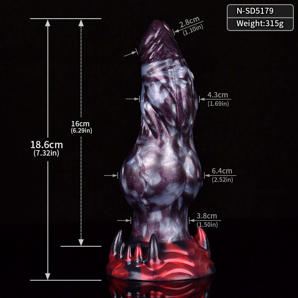 Dragon Dildo® | Dark Ice Monster Dildo - Manticore Colour: Dark Ice Monster