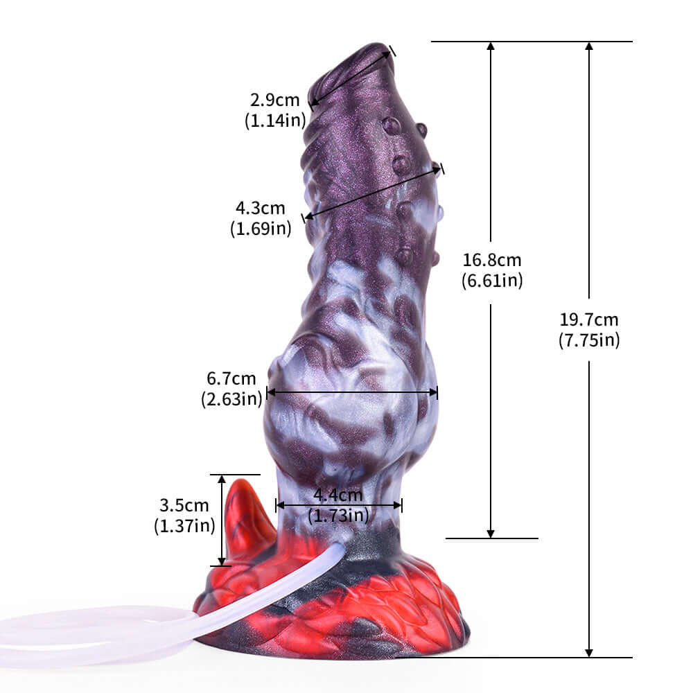 Dragon Dildo® | Dark Ice Monster Ejaculating Dildo - Ikuutayuq Colour: Dark Ice Monster