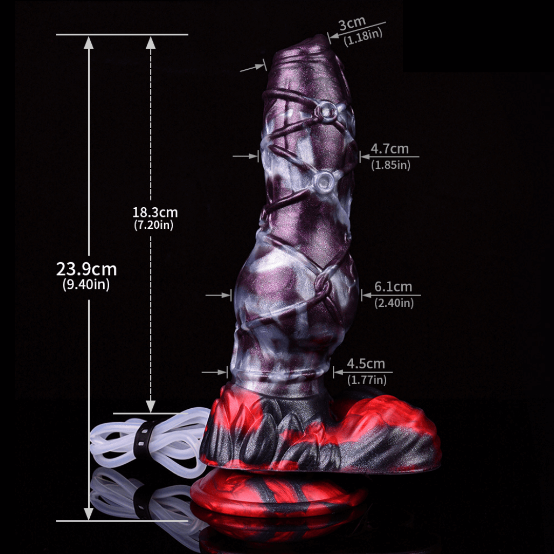 Dragon Dildo® | Dark Ice Monster Ejaculating Dildo - Alastor Colour: Dark Ice Monster