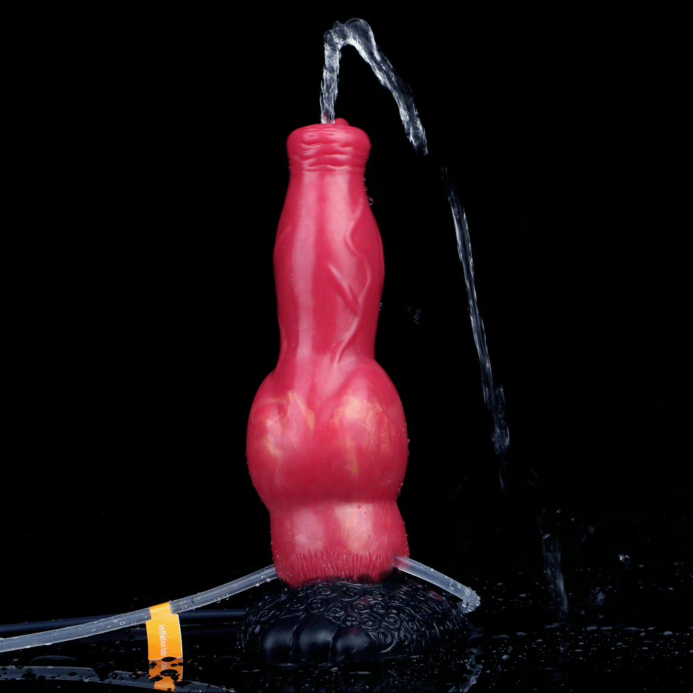 Dragon Dildo® | Ejaculating Inflatable Dog Dildo - Retriever Colour: Shadowflame