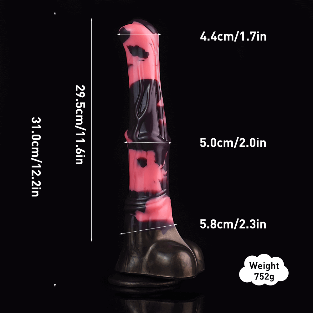 Horse Dildo - Lost In The Fog Ejaculating - Dragon Dildo UK