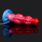Bunyip ejaculating inflatable dildo medium -- Frostbite colourway -- platinum silicone -- Dragon Dildo®