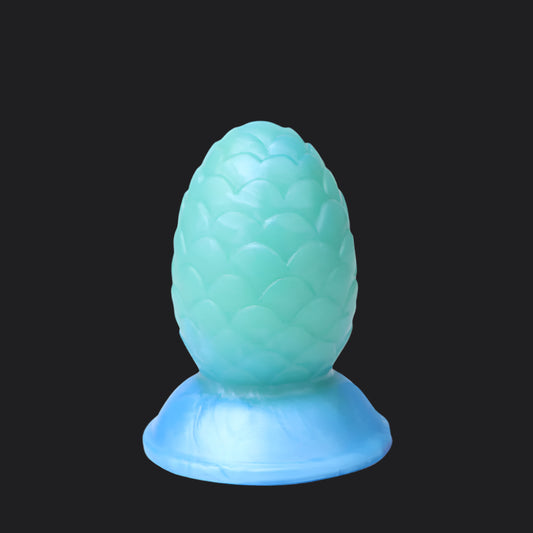 Dragon Dildo® | Tiamat Egg Butt Plug Color: Deep Blue