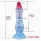 Icy Blue Tentacle Monster Dildo