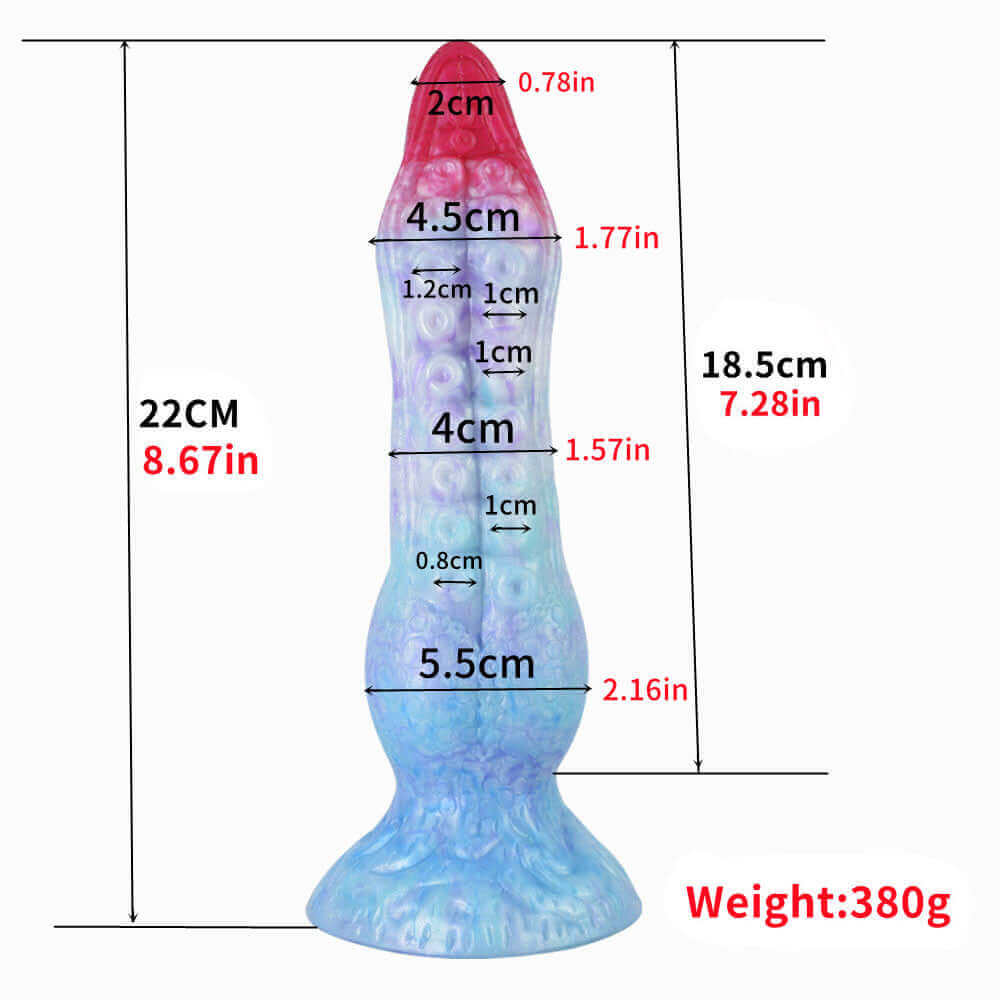 Icy Blue Tentacle Monster Dildo - Dragon Dildo UK