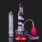 Abada ejaculating dildo -- Dark Ice Monster colourway -- platinum silicone -- Dragon Dildo®
