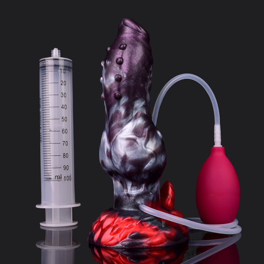 Dark Ice Monster Ejaculating Dildo - Ikuutayuq - Dragon Dildo UK