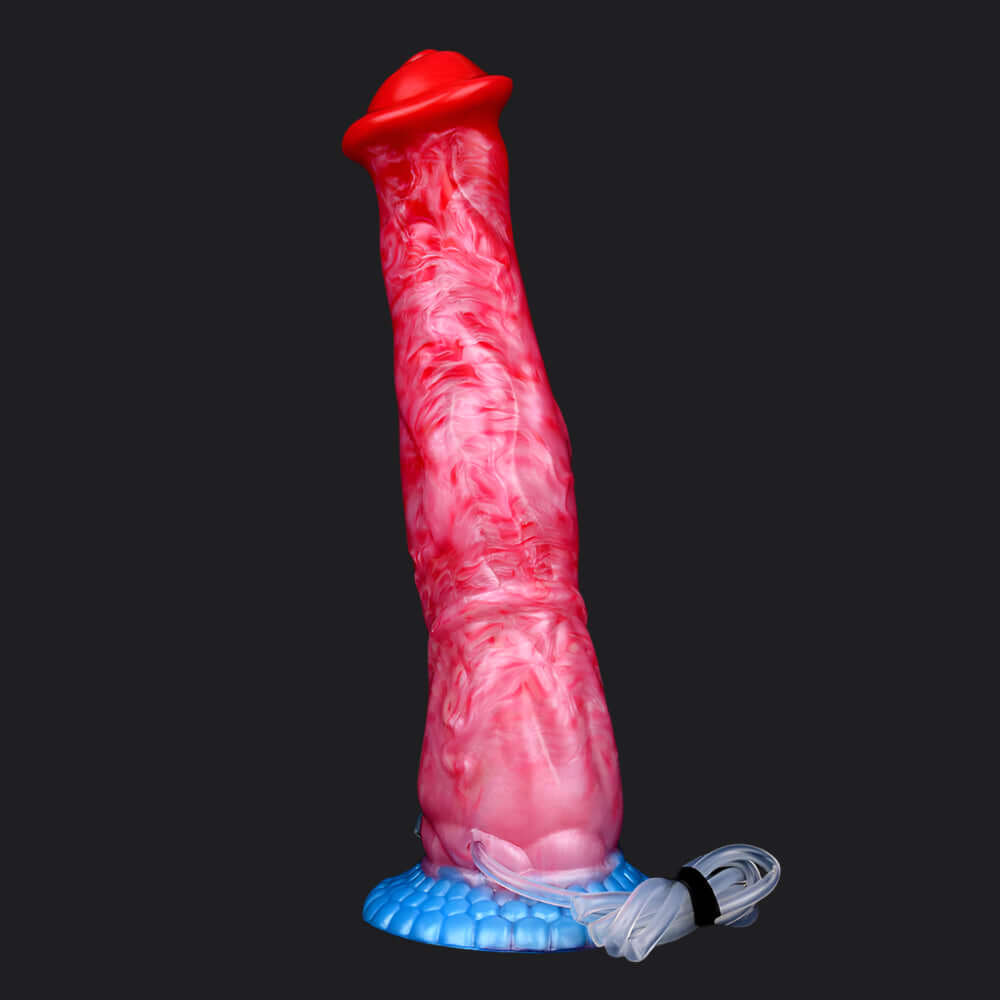 Dragon Dildo® | Black Caviar - Ejaculating Inflatable Dildo Colour: Red