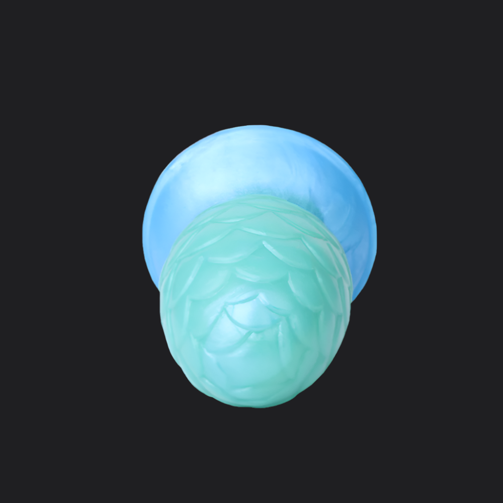 Dragon Dildo® | Tiamat Egg Butt Plug Color: Deep Blue