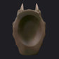 Ao oni tongue dildo -- Hellmaw colourway -- platinum silicone -- Dragon Dildo®