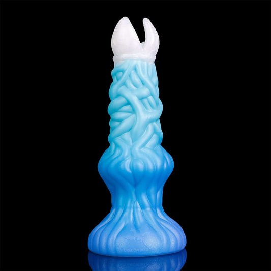 Ceto ovipositor -- Tideborn colourway -- platinum silicone -- Dragon Dildo®