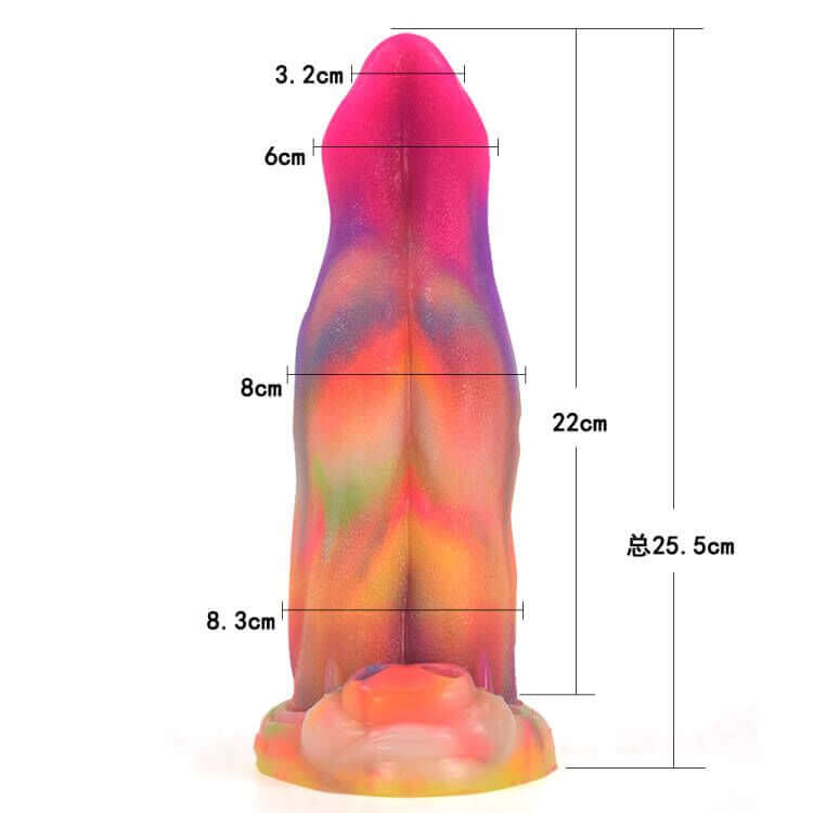Dragon Dildo® | Monster's Tongue Dildo Color: Rainbow