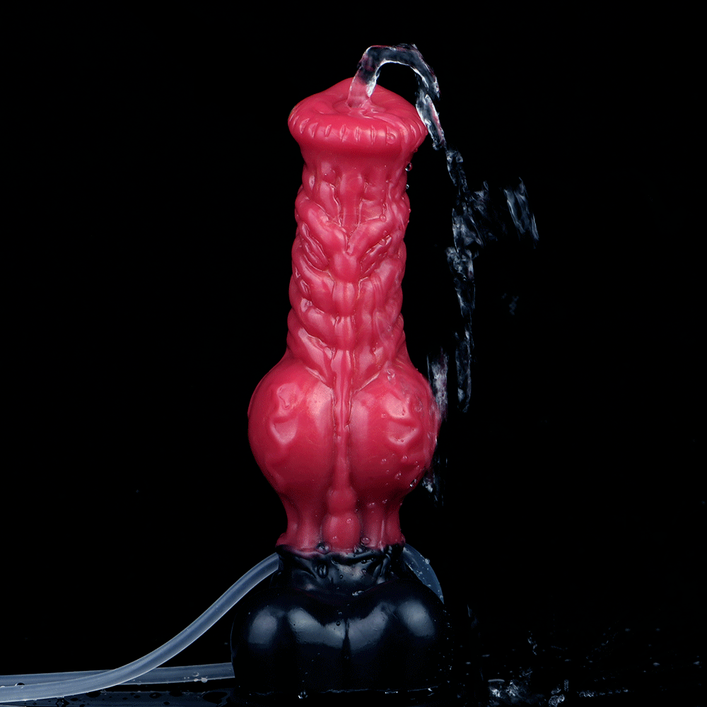 Dragon Dildo® | Ejaculating Inflatable Werewolf Cub Colour: Shadowflame