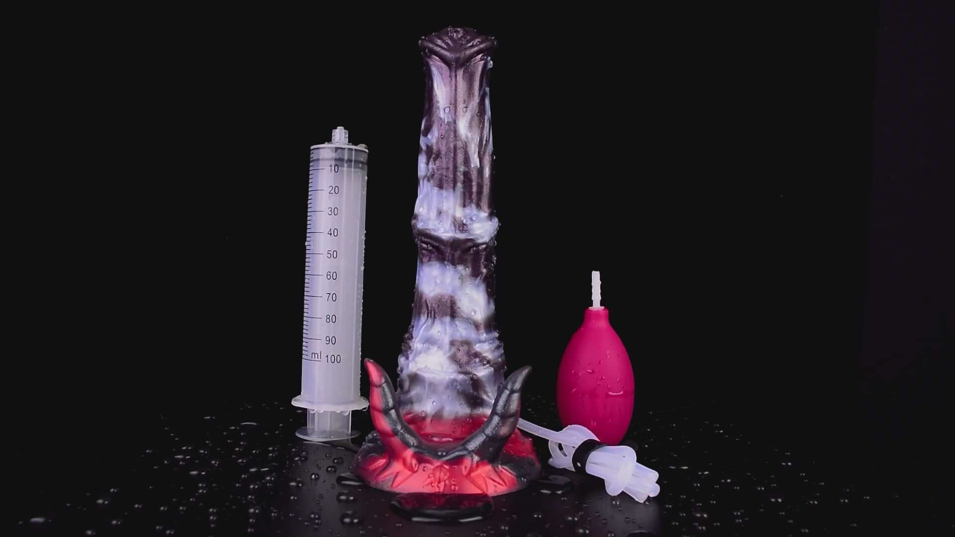 Dragon Dildo® | Dark Ice Monster Ejaculating Dildo - Abada Colour: Dark Ice Monster