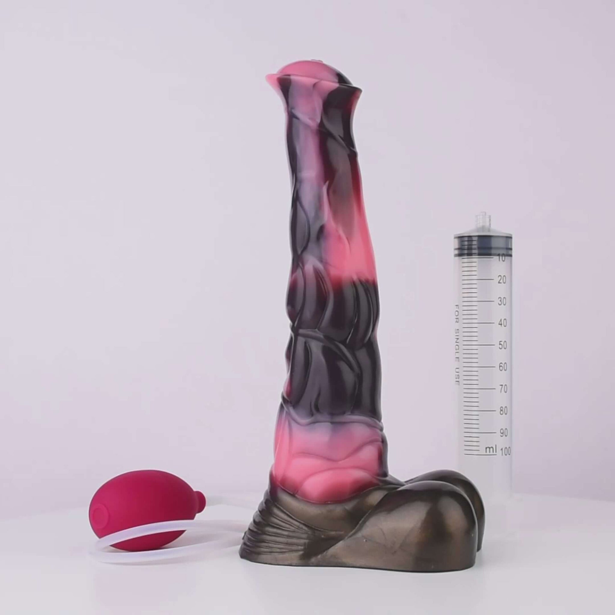 Dragon Dildo® | Horse Dildo - Serena’s Song Ejaculating Colour: Brown & Pink