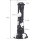 Citation horse dildo -- Black colourway -- platinum silicone -- Dragon Dildo®