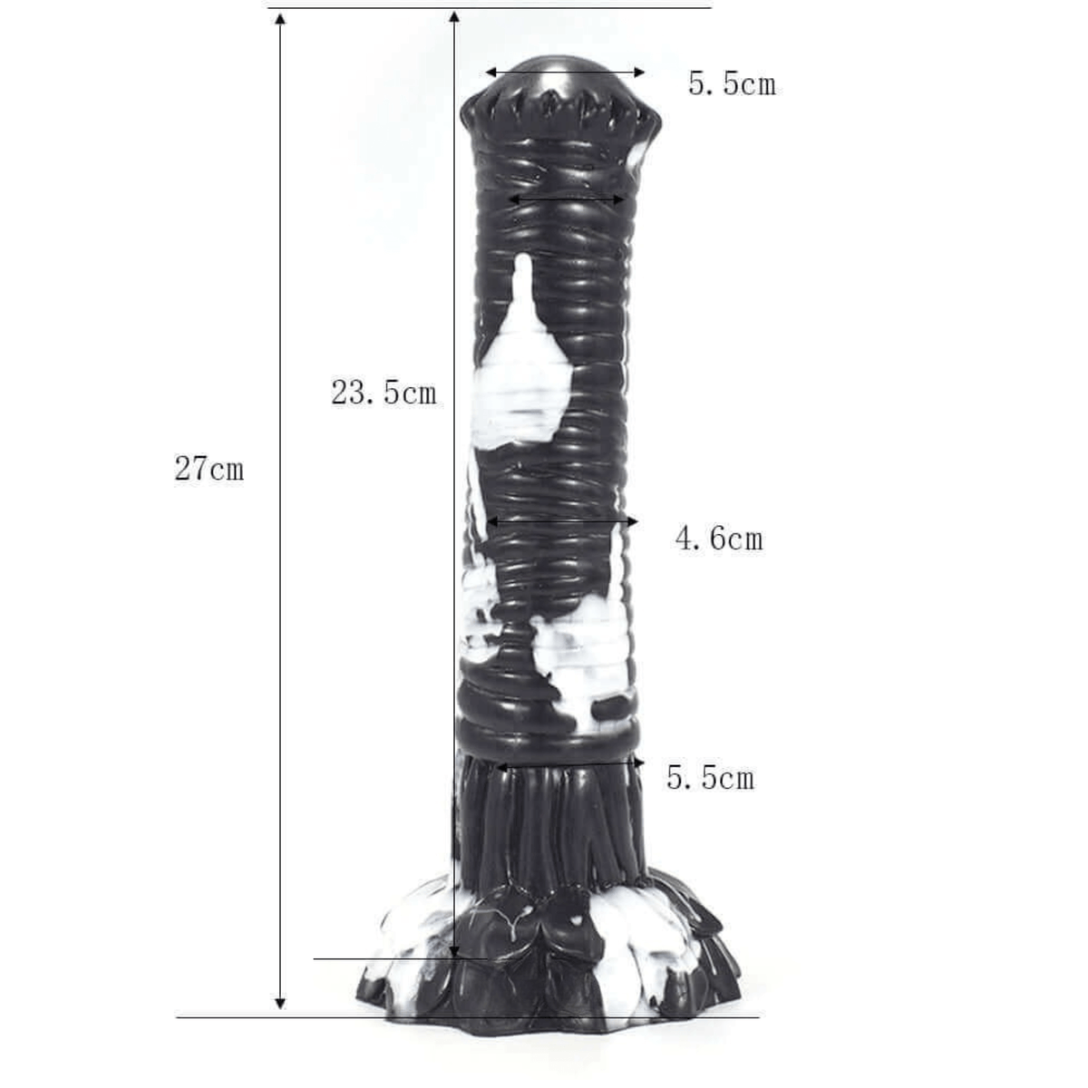 Citation horse dildo -- Black colourway -- platinum silicone -- Dragon Dildo®