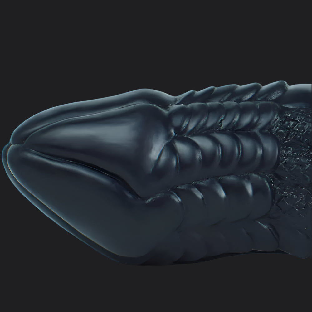 Io Dragon Penis Extender Sleeve - Black - Dragon Dildo UK