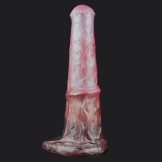 Frankel horse dildo -- Realistic colourway -- platinum silicone -- Dragon Dildo®