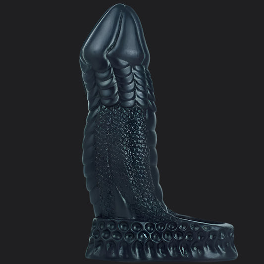 Io Dragon Penis Extender Sleeve - Black - Dragon Dildo UK