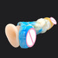 Cum Thru Dragon Slayer Penis Sleeve - Yellow & Blue