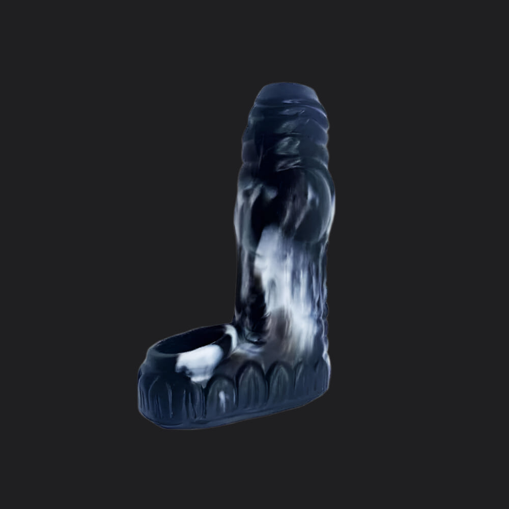 Erek-Hus Dragon Cum Thru Penis Sleeve - Black - Dragon Dildo UK