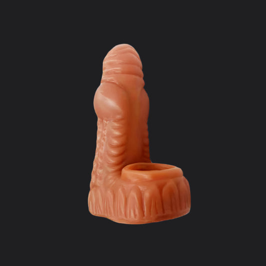 Erek-Hus Dragon Cum Thru Penis Sleeve - Brown - Dragon Dildo UK